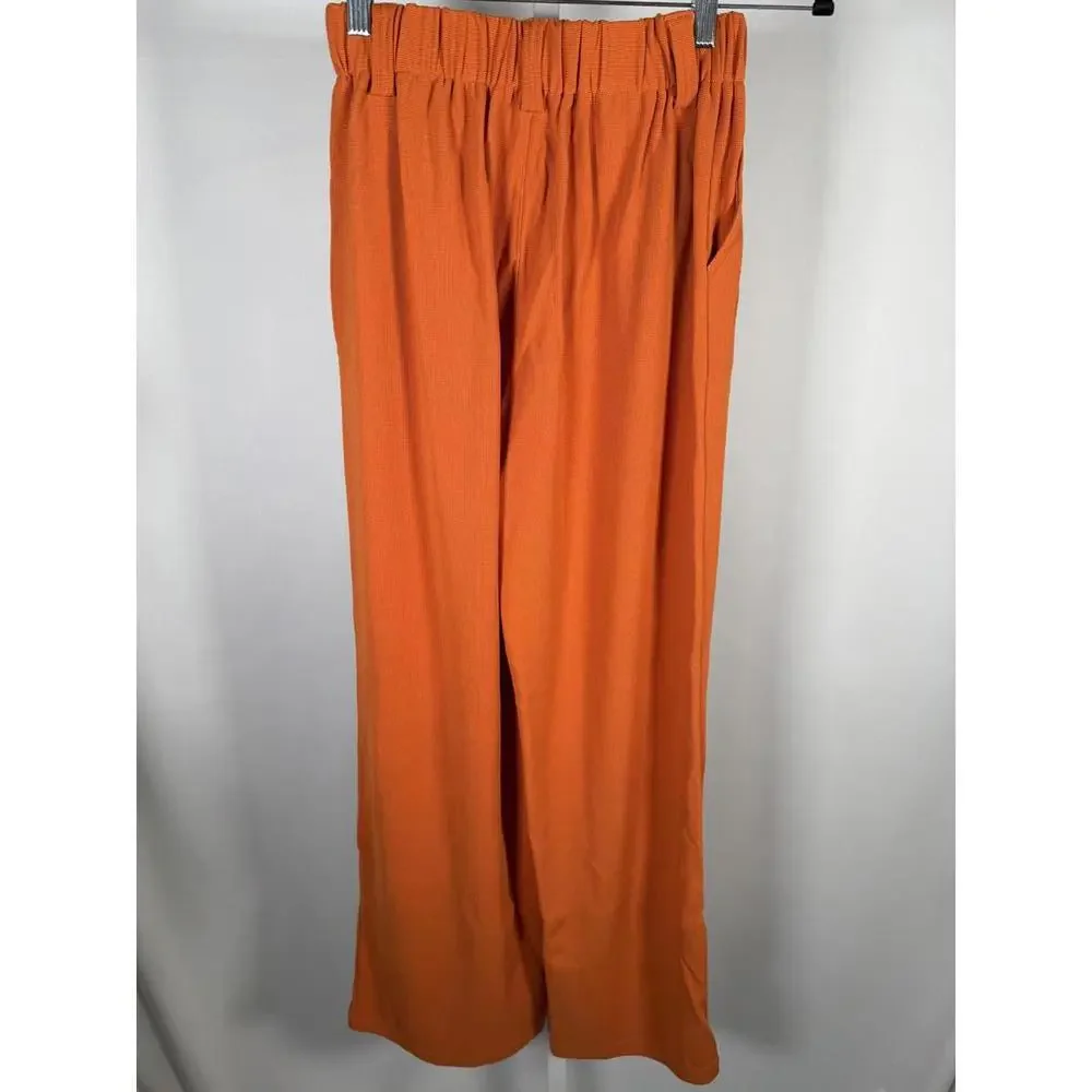 NWT Halara Flex™ High Waisted Pocket Wide Leg Waffle Work Pants Size XS Tall - Picture 6 of 9